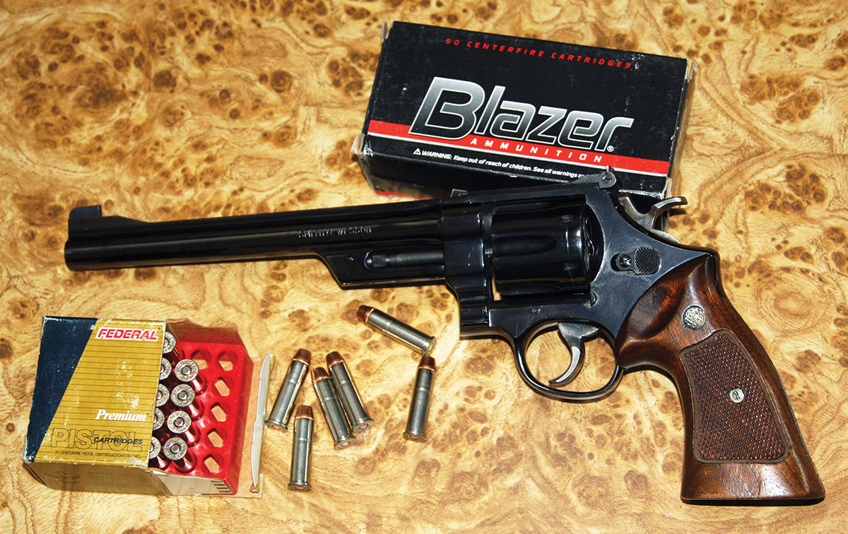 An early S&W Model 27 with a barrel over 8 inches. When I first saw it, the gun said to me, “I’m not designed for concealed carry; I was born to hunt!”